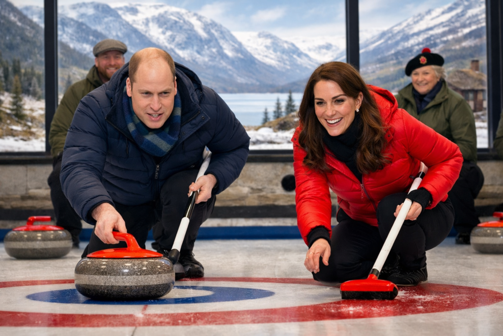 Prince and Princess of Wales Face Off in a Curling Challenge Across the Scottish Highlands