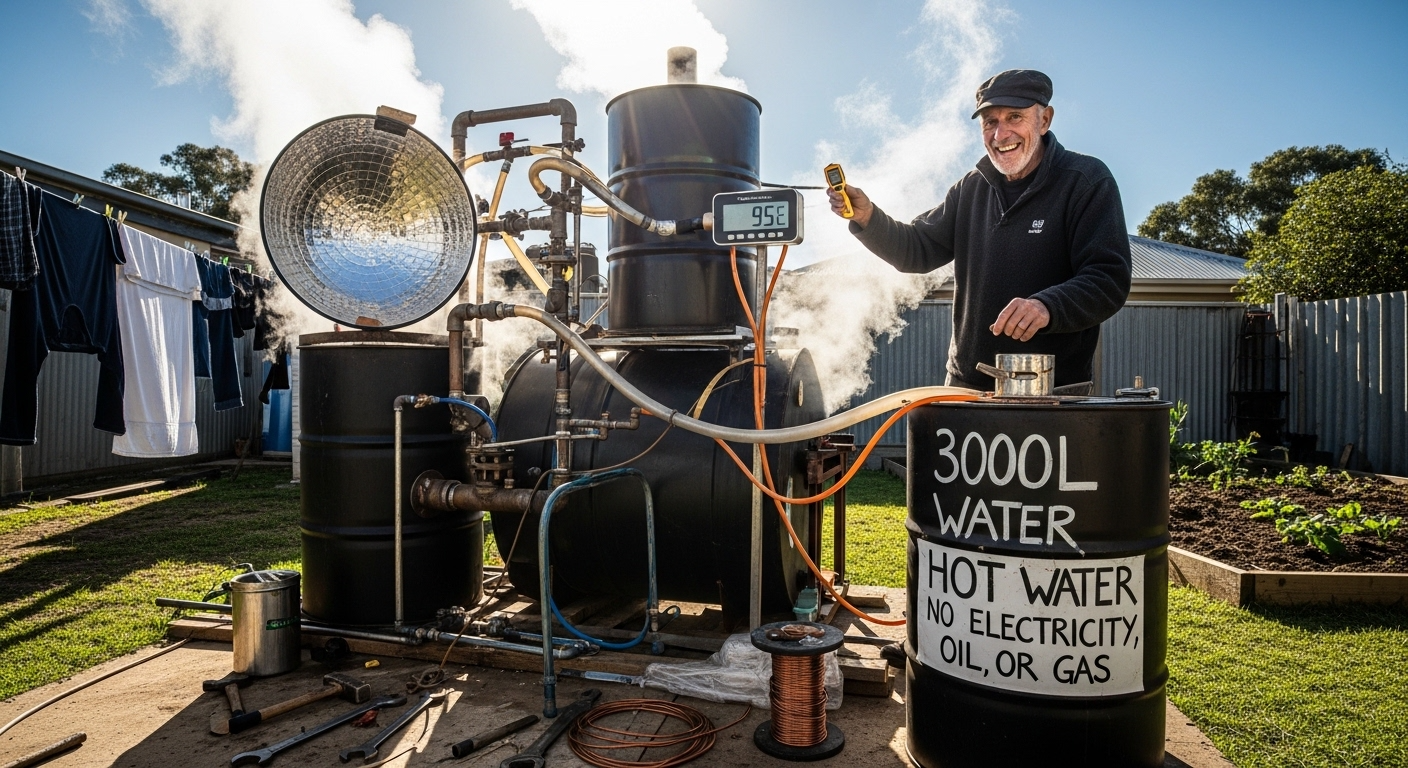 3,000 Liters Of Hot Water A Day