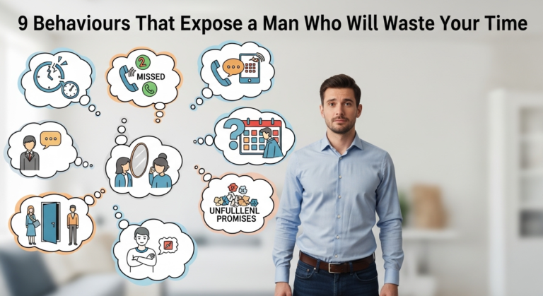 9 Behaviours That Expose a Man Who Will Waste Your Time