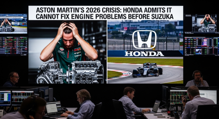 Aston Martin's 2026 Crisis: Honda Admits It Cannot Fix Engine Problems Before Suzuka
