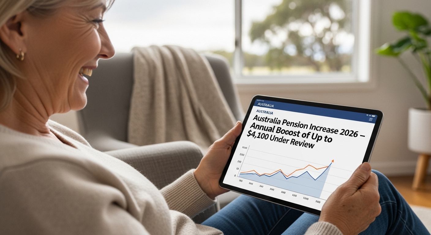 Australia Pension Increase 2026 — Annual Boost of Up to $4,100 Under Review