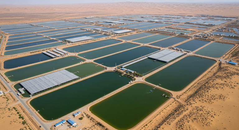 China Turns a Desert Into a Giant Fish and Shrimp Farm