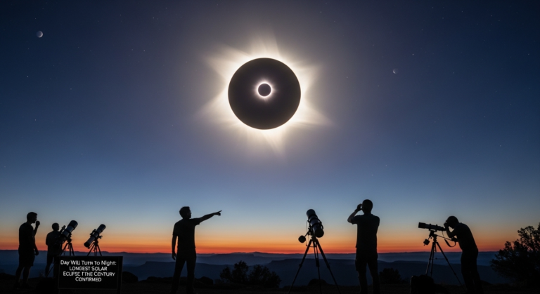 Day Will Turn to Night as Astronomers Confirm the Date of the Longest Solar Eclipse of the Century