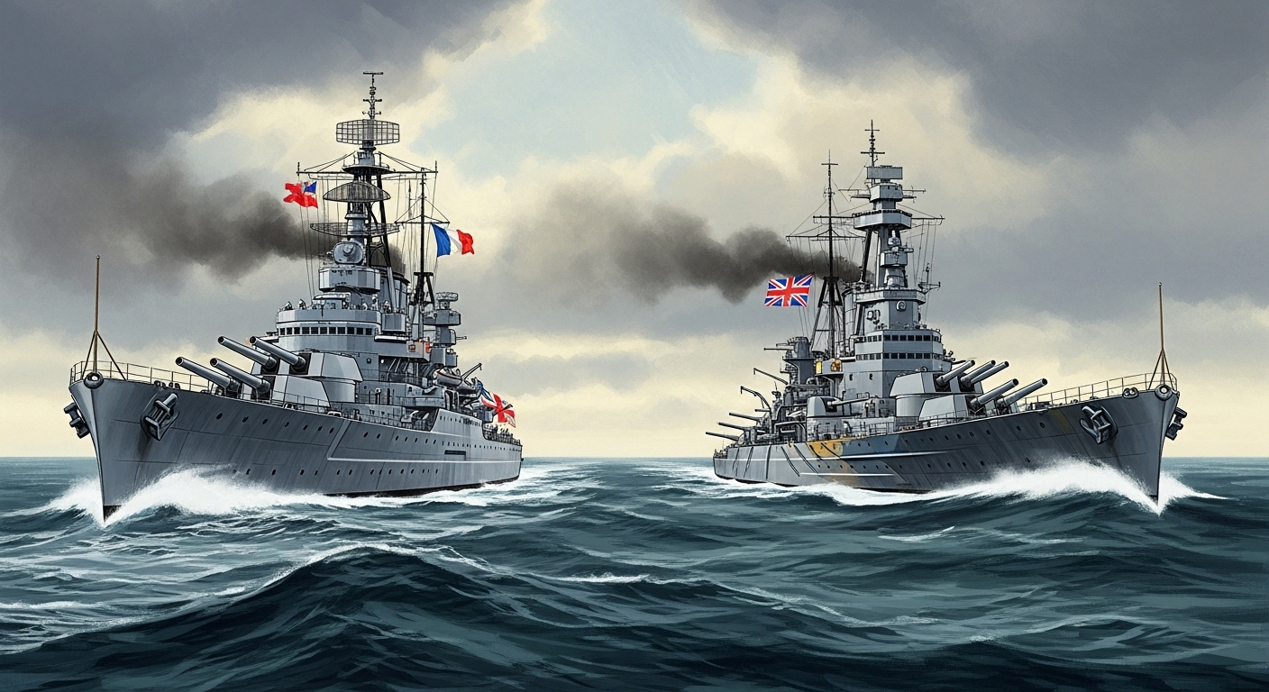 France Pulls Level With the Royal Navy