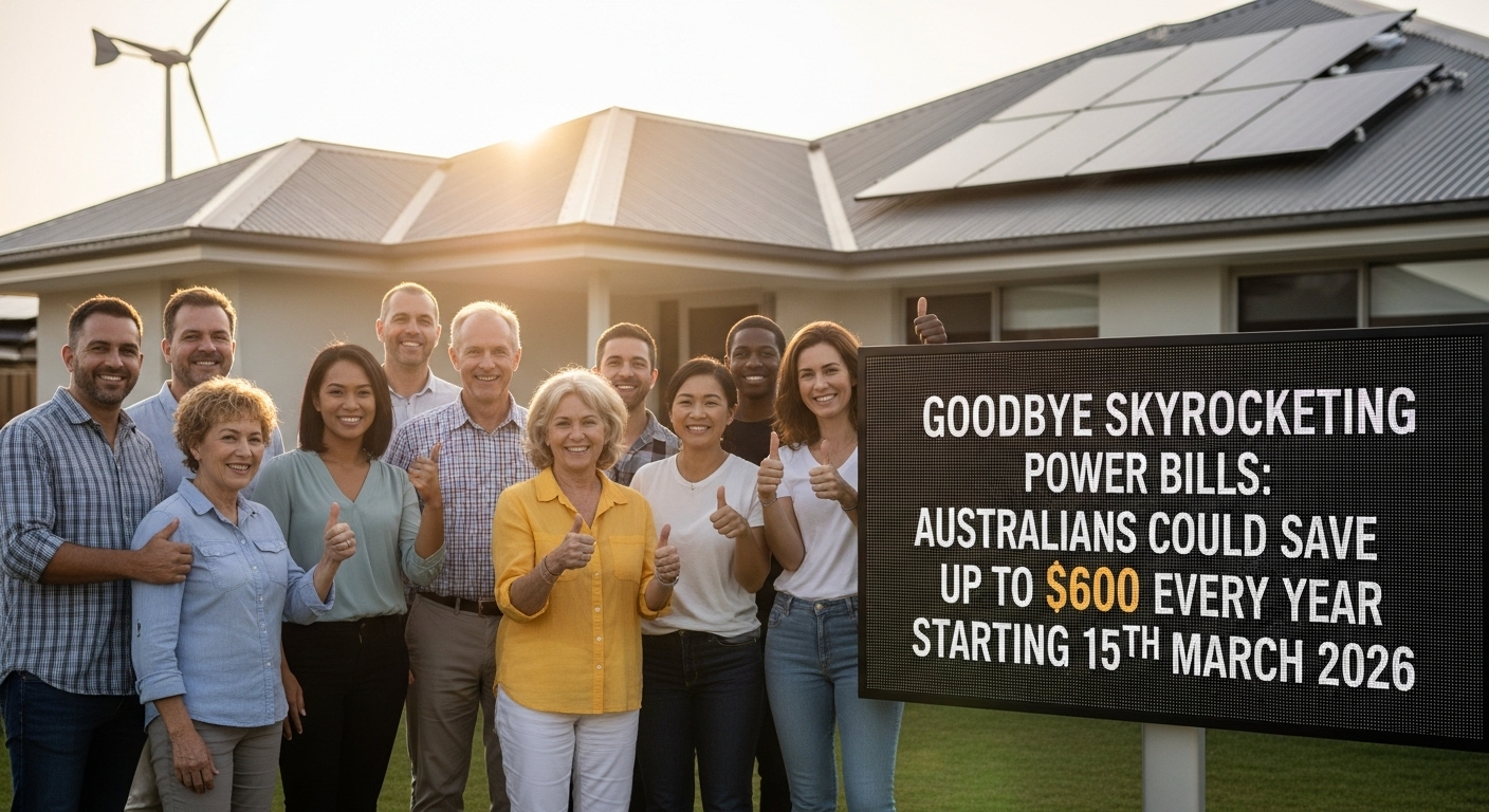 Goodbye Skyrocketing Power Bills: Australians Could Save Up to $600 Every Year Starting 15th March 2026