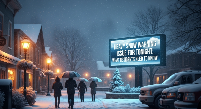 Heavy Snow Warning Issued for Tonight