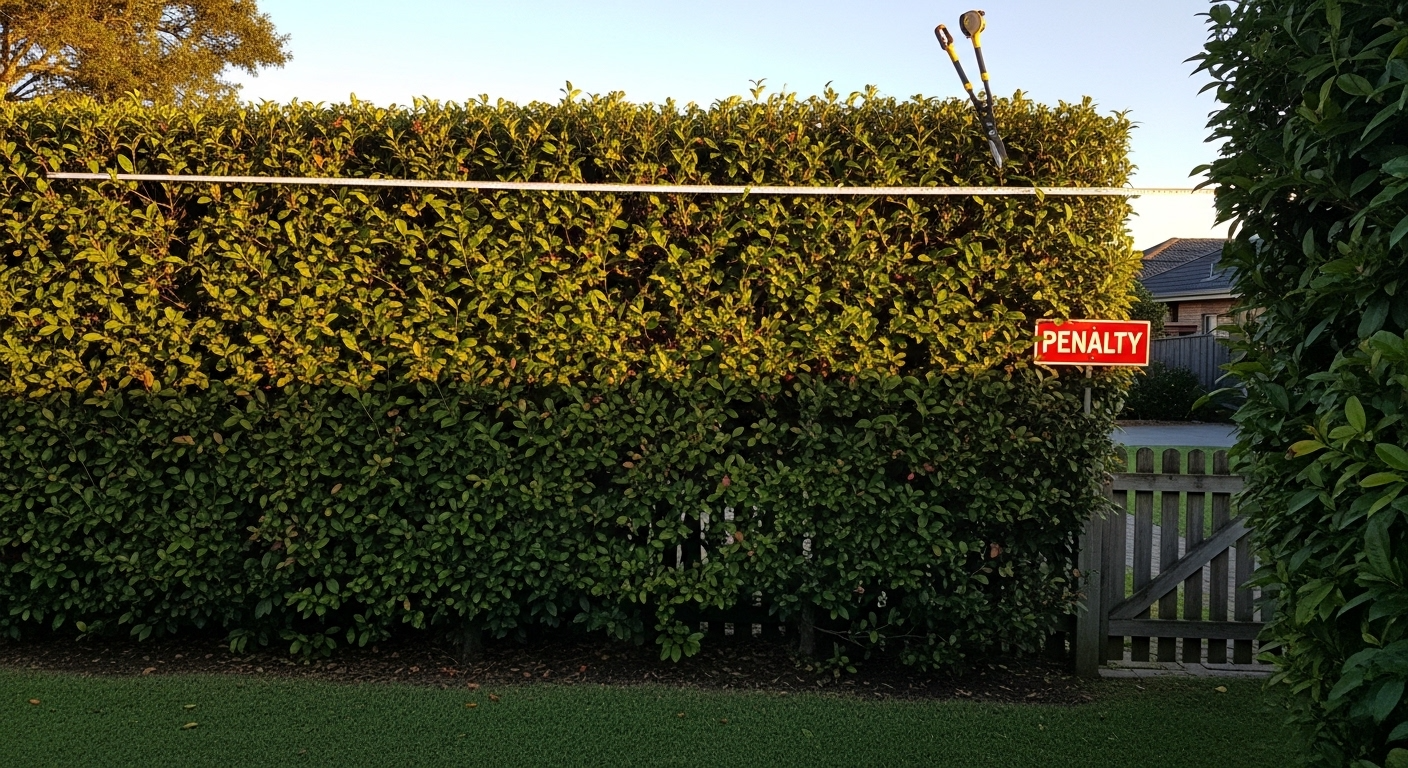 Hedges Over 2 Metres High and Less Than 50cm From a Neighbour's Property
