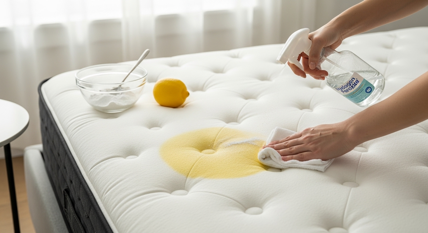 How to Remove Yellow Stains from Your Mattress with a Home Hack Without Damaging It