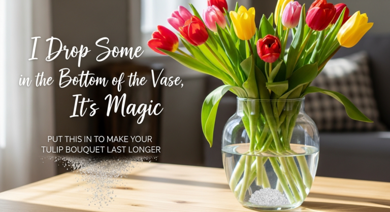 I Drop Some in the Bottom of the Vase, It's Magic