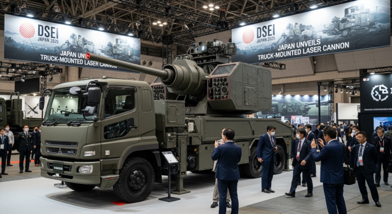 Japan Unveils Truck-Mounted Laser Cannon at DSEI Japan 2025