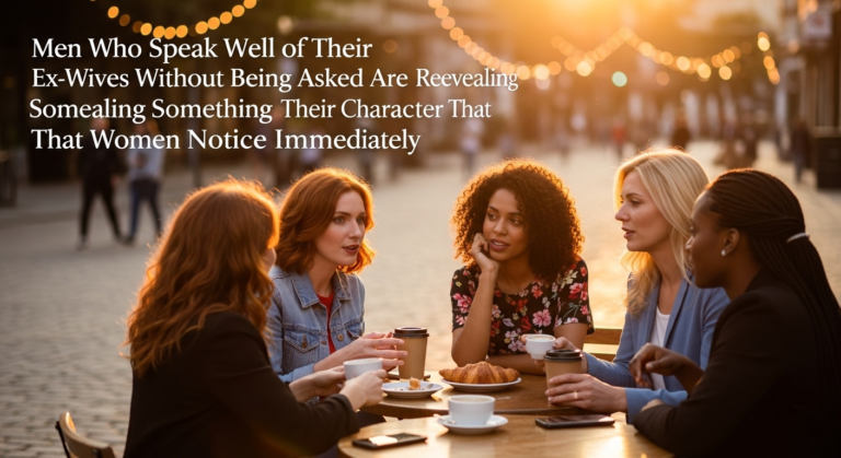 Men Who Speak Well of Their Ex-Wives Without Being Asked Are Revealing Something About Their Character That Women Notice Immediately