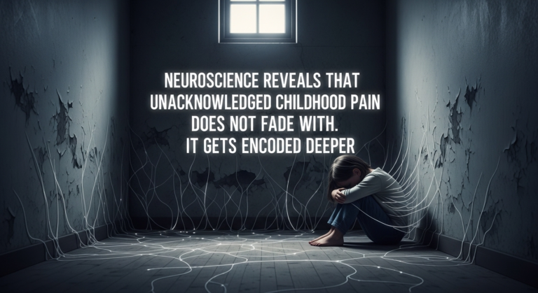 Neuroscience Reveals That Unacknowledged Childhood Pain Does Not Fade With Time. It Gets Encoded Deeper.