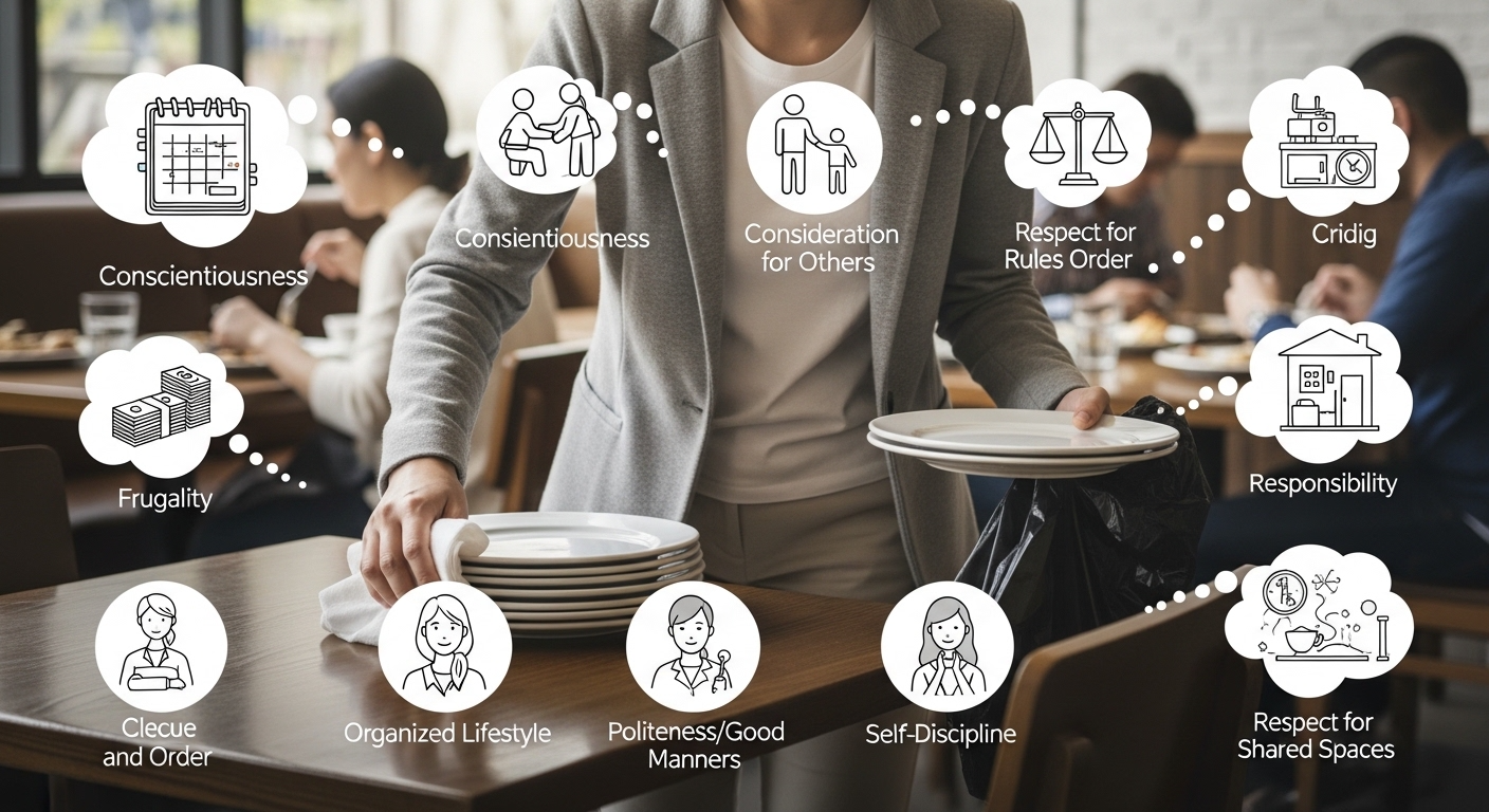Psychology Says People Who Always Clean Up After Themselves at Restaurants Usually Display These 9 Distinct Traits