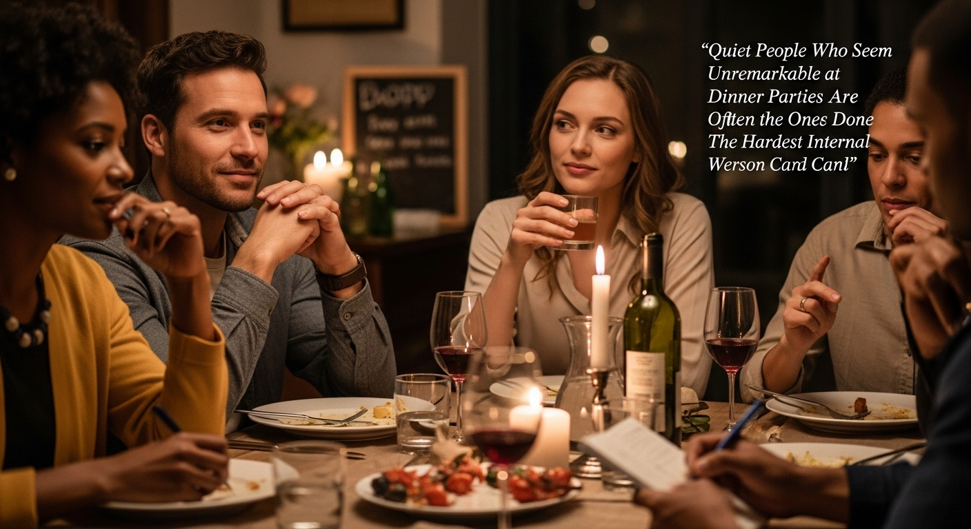 Quiet People Who Seem Unremarkable at Dinner Parties Are Often the Ones Who Have Done the Hardest Internal Work a Person Can Do