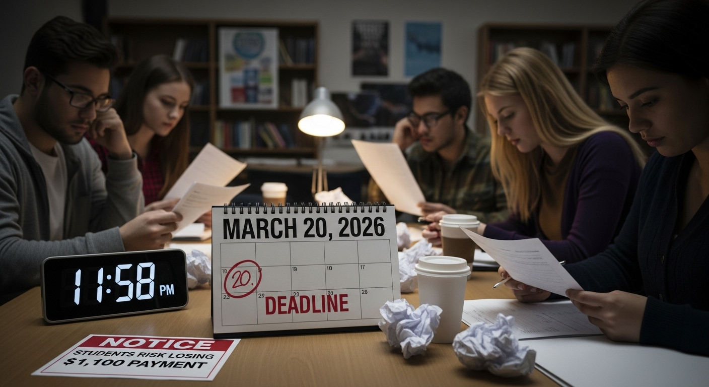 Students Risk Losing $1,100 Payment After 20 March 2026 Application Deadline