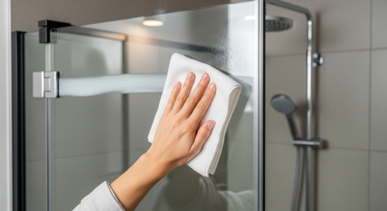 The Genius Hotel Hack for Streak-Free Shower Doors and Crystal-Clear Glass