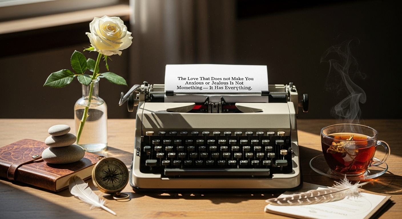 The Love That Does Not Make You Anxious or Jealous Is Not Missing Something