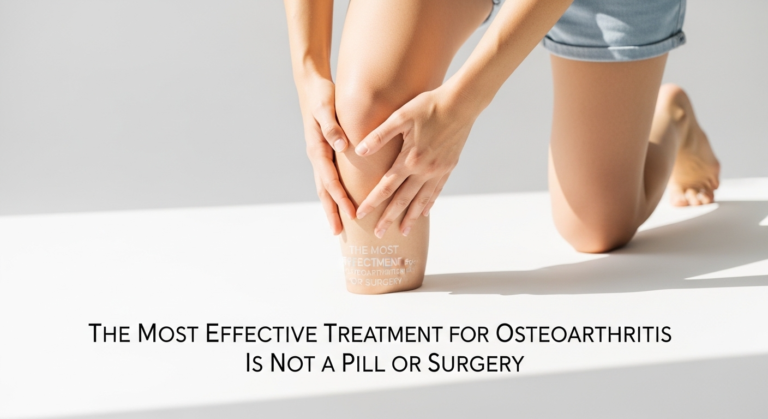The Most Effective Treatment for Osteoarthritis Is Not a Pill or Surgery