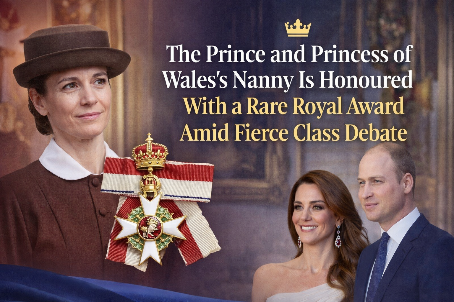 The Prince and Princess of Wales's Nanny Is Honoured With a Rare Royal Award Amid Fierce Class Debate