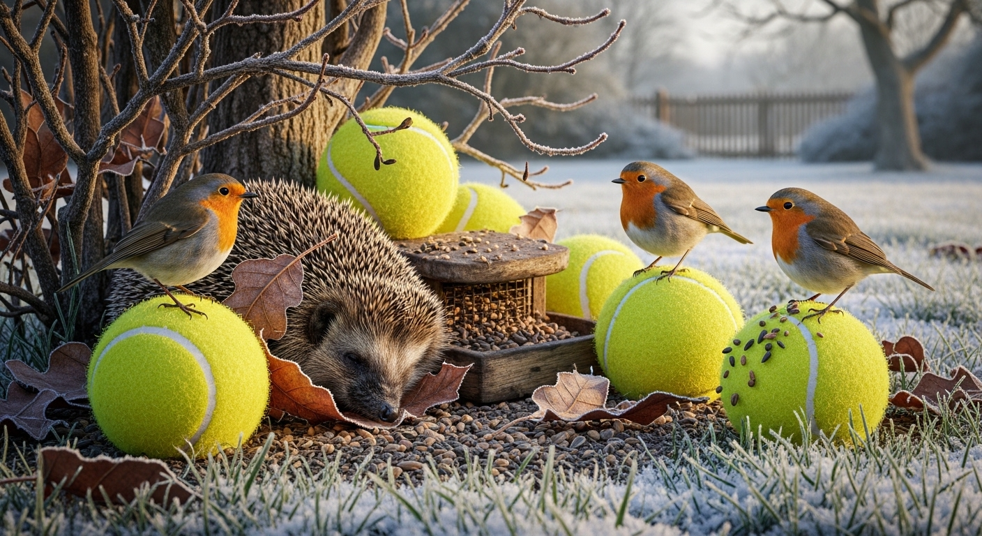 Why Tennis Balls in Your Garden Can Save Birds and Hedgehogs This Winter